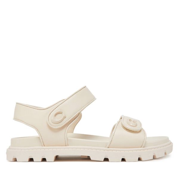 Sandały Coach. Sandały Coach, bez wzorów, bez obcasa, na płaskiej podeszwie, bez zapięcia. Za 699.99 zł.