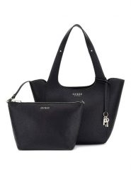Guess Shopper bag w kolorze czarnym - 46 x 28 x 13 cm rozmiar: onesize. Czarne shopper bag Guess, z aplikacjami, z materiału, na ramię, bez dodatków. Za 479.76 zł.