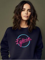 WOOOP Bluza "Egerie" w kolorze granatowym rozmiar: S. Niebieskie bluzy bez kaptura Wooop, s, bez wzorów, z bawełny, bez kaptura. Za 100.99 zł.
