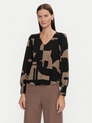 Fransa Bluzka Natali 20614110 Brązowy Regular Fit. Brązowe bluzki Fransa, l, bez wzorów, z wiskozy, bez kołnierzyka, bez ramiączek. Za 179.99 zł.