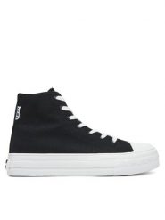 Roxy Trampki V12-907 Czarny. Czarne trampki Roxy, bez wzorów, z materiału, bez zapięcia. Za 129.99 zł.