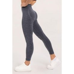 Legginsy fitness damskie Gym Glamour seamless push up. Szare legginsy GYM GLAMOUR, bez wzorów, glamour. Za 169.99 zł.