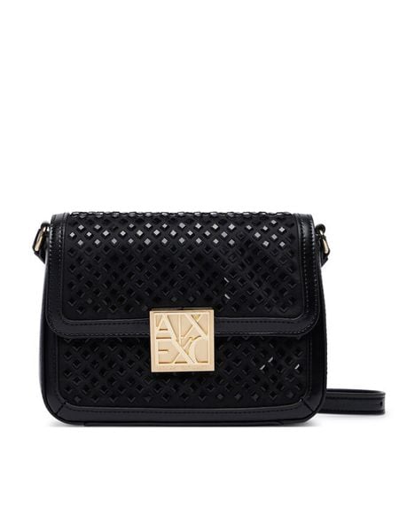 Armani Exchange Torebka XW003374 AF26449 MC043 Czarny. Czarne listonoszki Armani Exchange, bez wzorów, ze skóry, bez dodatków. Za 614.99 zł.
