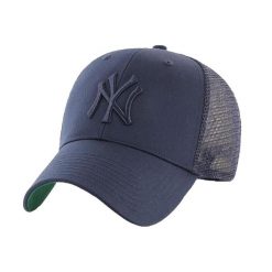 Czapka z daszkiem dla dorosłych MLB New York Yankees Branson Cap. Niebieskie czapki z daszkiem 47 Brand, bez wzorów, z bawełny, sportowe. Za 89.99 zł.