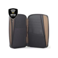 Lifeventure X-Pac Mini VX21 Wodoodporny portfel podróżny RFID 150x110x20 mm. Brązowe portfele Lifeventure, bez wzorów. Za 159.99 zł.