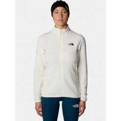 Sweter damski The North Face W 100 Glacier Fz. Białe swetry The North Face, l, bez wzorów, z polaru, sportowe, bez ramiączek. Za 264.99 zł.