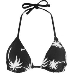 Biustonosz bikini z trójkątnymi miseczkami bonprix czarny z nadrukiem. Bikini marki bonprix. Za 69.99 zł.