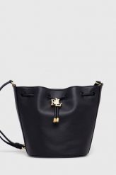 Lauren Ralph Lauren torebka skórzana kolor granatowy. Niebieskie torebki klasyczne Lauren Ralph Lauren, bez wzorów, na ramię, bez dodatków. Za 1,549.90 zł.