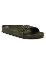 Birkenstock Klapki Madrid EVA 1019455 Zielony. Zielone klapki Birkenstock, bez wzorów, z tworzywa sztucznego, bez obcasa, bez zapięcia. Za 219.99 zł.