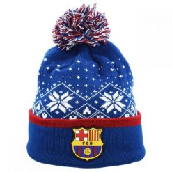FC Barcelona czapka zimowa FCB Christmas Hat granatowy OSFM. Niebieskie czapki zimowe FC Barcelona, bez wzorów, sportowe. Za 89.00 zł.