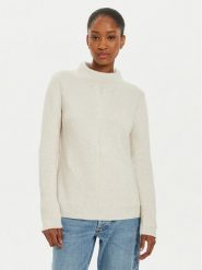 OUI Sweter 89211 1340107 Écru Regular Fit. Swetry Oui, bez wzorów, z bawełny, bez ramiączek. Za 229.99 zł.