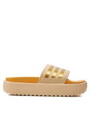 Adidas Klapki adilette Platform Slides IF3422 Różowy. Czerwone klapki adidas, bez wzorów, z syntetyku, sportowe, bez obcasa, bez zapięcia. Za 169.99 zł.