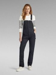 G-Star Ogrodniczki w kolorze czarnym rozmiar: L. Czarne kombinezony G-Star, l, bez wzorów, retro, bez kołnierzyka, bez ramiączek. Za 402.45 zł.