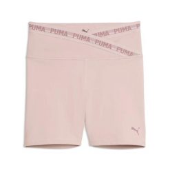 Szorty damskie Puma Strong. Czerwone szorty sportowe Puma, bez wzorów, ze skóry, do biegania. Za 171.00 zł.