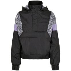 Damska kurtka wodoodporna duże rozmiary Urban Classics aop mixed pull. Czarne kurtki Urban Classics, m, bez wzorów, z materiału, bez kaptura. Za 268.60 zł.