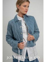 Josephine & Co Kurtka przejściowa "Sita" w kolorze niebieskim rozmiar: 34. Niebieskie kurtki Josephine & Co, bez wzorów, z lyocellu, bez kaptura. Za 247.99 zł.