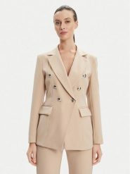 Maryley Marynarka 24EB139/43PG Beżowy Regular Fit. Brązowe marynarki i żakiety Maryley, s, bez wzorów, z syntetyku, bez ramiączek. Za 749.99 zł.