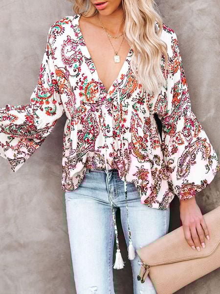 Milan Kiss Bluzka w kolorze białym ze wzorem rozmiar: L. Białe bluzki Milan Kiss, l, bez wzorów, bez kołnierzyka, bez ramiączek. Za 74.28 zł.