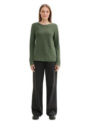 Tom Tailor Sweter w kolorze khaki rozmiar: XS. Brązowe swetry Tom Tailor, xs, bez wzorów, z bawełny, bez ramiączek. Za 57.06 zł.