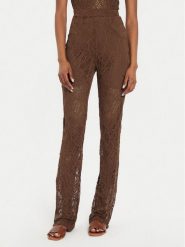 Gestuz Spodnie materiałowe Hilma 10909230 Brązowy Slim Fit. Brązowe spodnie materiałowe Gestuz, bez wzorów, z materiału. Za 279.99 zł.