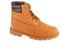 Trapery damskie, Linden Woods WP 6 Inch. Żółte traperki Timberland, bez wzorów, z materiału, sportowe, przed kolano, bez obcasa, bez zapięcia. Za 649.99 zł.