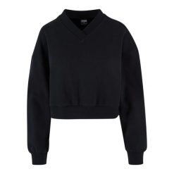 Bluza damska v-neck Urban Classics. Żółte bluzy bez kaptura Urban Classics, m, bez wzorów, z bawełny, bez kaptura. Za 127.60 zł.