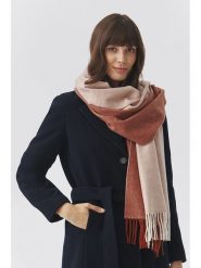 TATUUM Szal w kolorze beżowo-pomarańczowym - 184 x 42 cm rozmiar: onesize. Brązowe szaliki i kominy Tatuum, bez wzorów, z materiału. Za 78.47 zł.