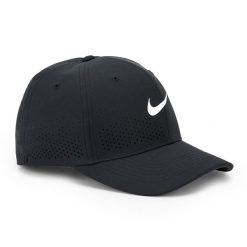 Czapka z daszkiem Nike Dri-Fit ADV Rise. Czarne czapki z daszkiem Nike, bez wzorów, sportowe. Za 119.99 zł.