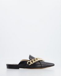 KLAPKI DAMSKIE 2719 NAPPA NERO. Klapki Venezia, bez wzorów, ze skóry, bez obcasa, bez zapięcia. Za 359.00 zł.