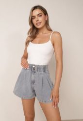 Niebieskie Bawełniane Szorty Casual Jeansowe o Luźnym Kroju Feanyre. Niebieskie szorty Born2be, bez wzorów, z bawełny, casualowe. Za 119.99 zł.