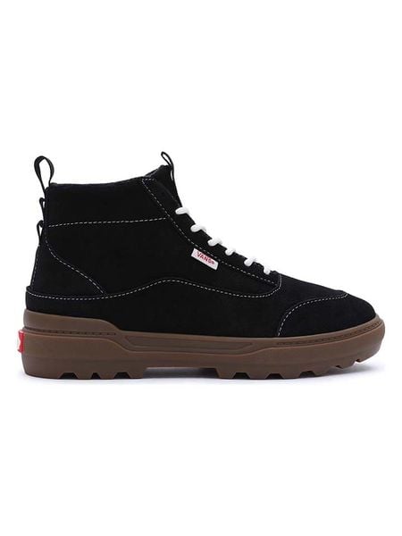 Vans Skórzane botki "COLFAX MTE-1" w kolorze czarnym rozmiar: 36,5. Czarne botki Vans, bez wzorów, bez obcasa, bez zapięcia. Za 144.24 zł.