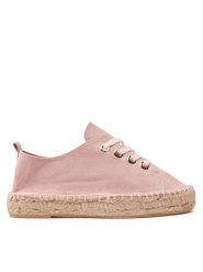 Jenny Fairy Espadryle HZF098-01 Różowy. Czerwone espadryle Jenny Fairy, bez wzorów, z materiału, bez obcasa. Za 119.99 zł.