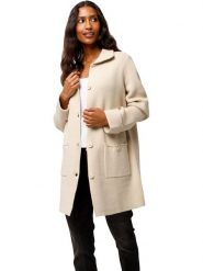 Heine Kardigan w kolorze beżowym rozmiar: 36. Brązowe swetry Heine, bez wzorów, bez ramiączek. Za 56.99 zł.