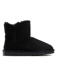 ISLAND BOOT Botki zimowe "Zarela" w kolorze czarnym rozmiar: 37. Czarne botki Island Boot, bez wzorów, z materiału, bez obcasa, bez zapięcia. Za 164.14 zł.