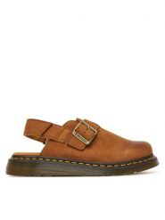 Dr. Martens Sandały Jorge II Mule DM31568200 Brązowy. Brązowe sandały Dr Martens, bez wzorów, z nubiku, bez obcasa, na płaskiej podeszwie, bez zapięcia. Za 479.99 zł.