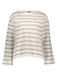 Vero Moda Bluzka w kolorze biało-beżowym rozmiar: L. Białe bluzki Vero Moda, l, bez wzorów, bez kołnierzyka, bez ramiączek. Za 60.99 zł.