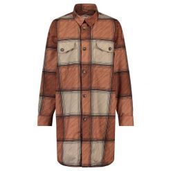 Damska kurtka przeciwdeszczowa rowerowa ocieplana zimowa Oversized. Brązowe kurtki przeciwdeszczowe AGU, na zimę, l, bez wzorów, z materiału, bez kaptura, rowerowe. Za 521.30 zł.