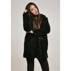 Damska klasyczna miejska parka sherpa w rozmiarze oversize. Czarne płaszcze Urban Classics, na zimę, bez wzorów, klasyczne, bez kaptura. Za 326.20 zł.