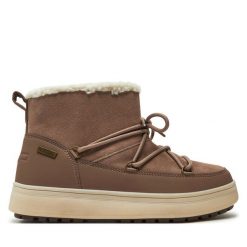 Śniegowce CMP. Brązowe śniegowce CMP, bez wzorów, bez zapięcia. Za 499.99 zł.