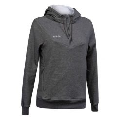 Bluza do hokeja na trawie FH500 damska. Szare bluzy KOROK, m, bez wzorów, z bawełny, sportowe, bez ramiączek, bez kaptura. Za 179.99 zł.