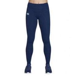 Długie legginsy damskie Canterbury Vapodri. Niebieskie legginsy sportowe CANTERBURY, l, bez wzorów, z materiału, na fitness i siłownię. Za 312.50 zł.