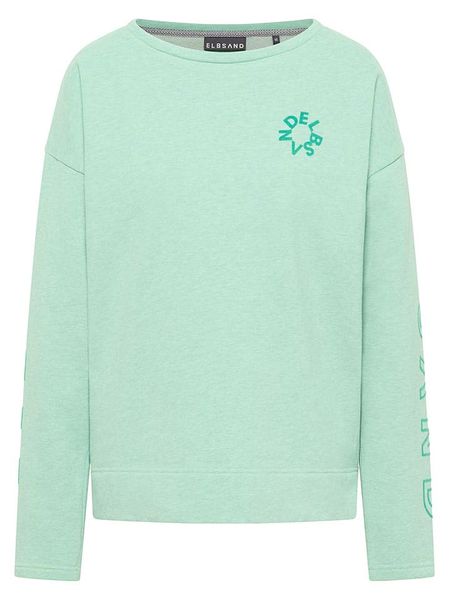 ELBSAND Bluza "Andra" w kolorze miętowym rozmiar: M. Zielone bluzy ELBSAND, m, bez wzorów, bez ramiączek, bez kaptura. Za 144.58 zł.