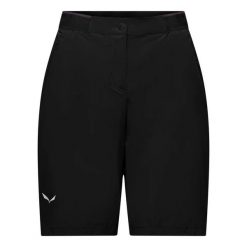 SALEWA Spodenki damskie Pedroc 2 Dst Short W black out-L. Czarne szorty sportowe Salewa, bez wzorów, z elastanu, na fitness i siłownię. Za 300.20 zł.