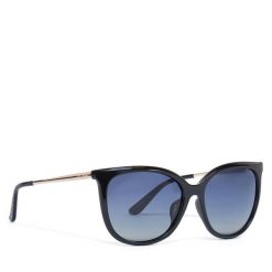 Okulary przeciwsłoneczne Guess. Czarne okulary przeciwsłoneczne Guess, z aplikacjami. Za 459.99 zł.