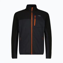 Bluza polarowa CMP Glimra. Szare bluzy z kapturem CMP, l, bez wzorów, z elastanu, bez kaptura, trekkingowe. Za 289.99 zł.