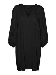 Vero Moda Tunika "Lova" w kolorze czarnym rozmiar: XS. Czarne tuniki Vero Moda, xs, bez wzorów, z wiskozy, bez kołnierzyka, bez ramiączek. Za 43.88 zł.