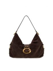 Guess Torebka 183661 Brązowy. Brązowe listonoszki Guess, z aplikacjami, bez dodatków. Za 674.99 zł.