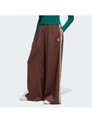 Adidas Spodnie dresowe adicolor Satin KD2541 Brązowy Wide Leg. Brązowe spodnie dresowe adidas, bez wzorów, z dresówki. Za 349.99 zł.