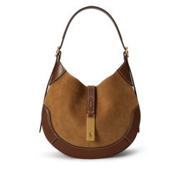 Torebka Polo Ralph Lauren. Brązowe torebki klasyczne Polo Ralph Lauren, bez wzorów, klasyczne, bez dodatków. Za 2,899.00 zł.