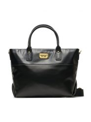 Monnari Torebka BAG4100-020 Czarny. Czarne torebki klasyczne Monnari, bez wzorów, ze skóry, bez dodatków. Za 289.99 zł.